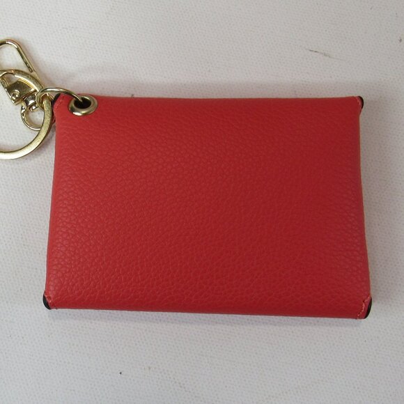 Women's Monogram Embroidered Leather Purse Tote Bag Set 4 Matching Pieces Orange - Picture 14 of 16